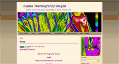 Desktop Screenshot of equinethermographyoregon.com