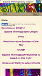 Mobile Screenshot of equinethermographyoregon.com