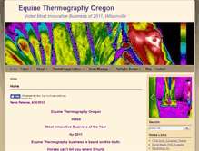 Tablet Screenshot of equinethermographyoregon.com